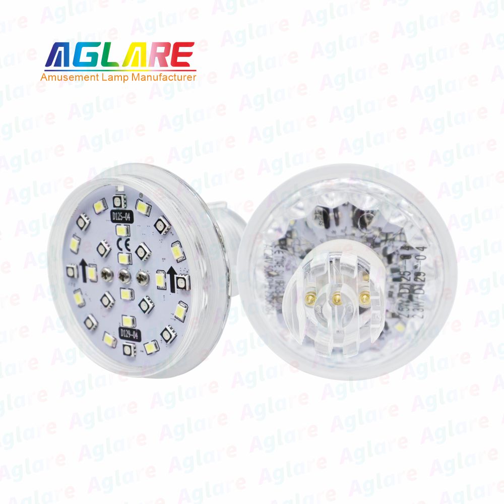 D125 + D129 自动法式 60 mm  RGB+W LED 像素 装璜灯，带 3 芯接口，合用于娱乐照明